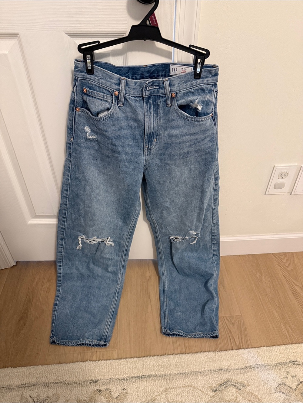 Gap High Rise Barrel Jean